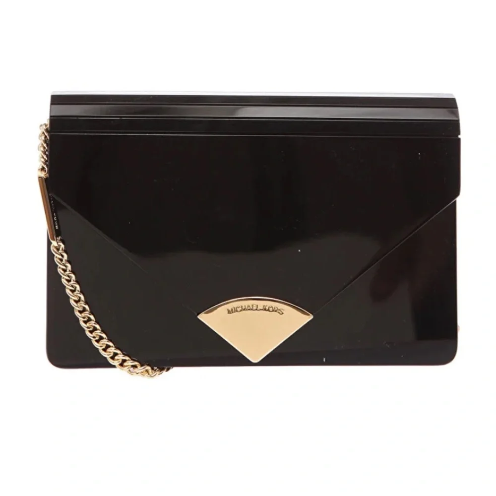 Michael Kors black resin Barbara purse